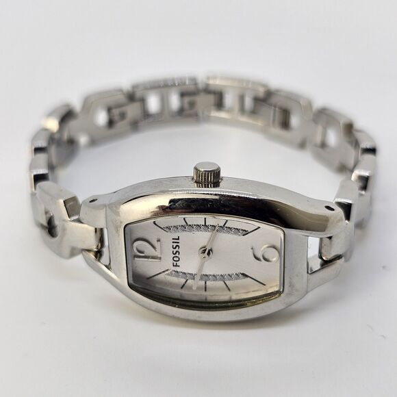 Fossil Women's Watch 20MM Gray Dial Bracelet Band 5.5"-6.75" New Battery - Picture 6 of 12